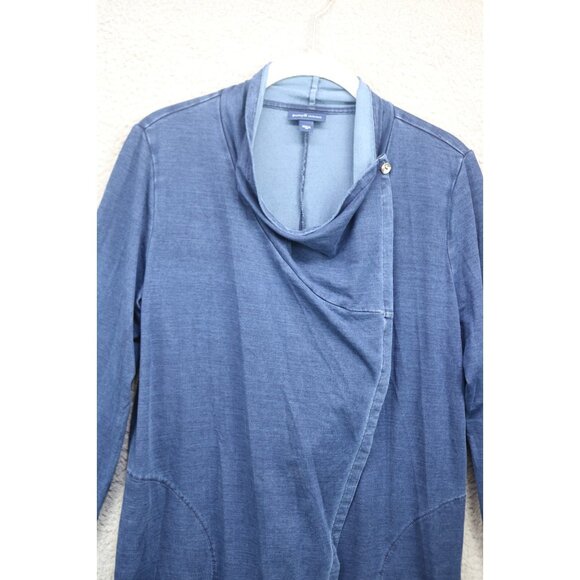 Pure Jill Indigo Long Sleeve Open Front Cardigan-XS-Pockets-Classic-BOHO - Picture 11 of 16